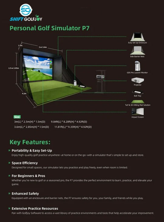 GOLFJOY P7 Personal Simulator