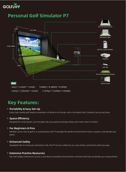 GOLFJOY P7 Personal Simulator